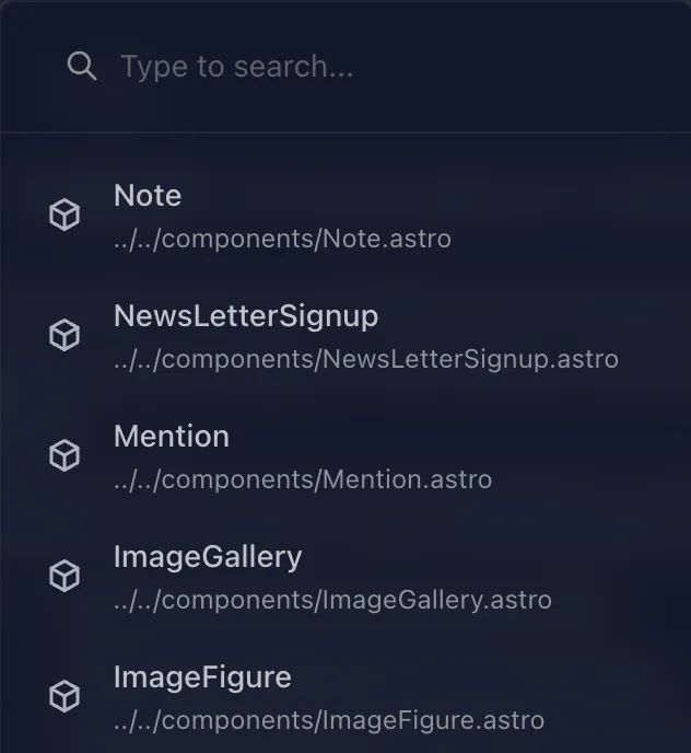 Component picker